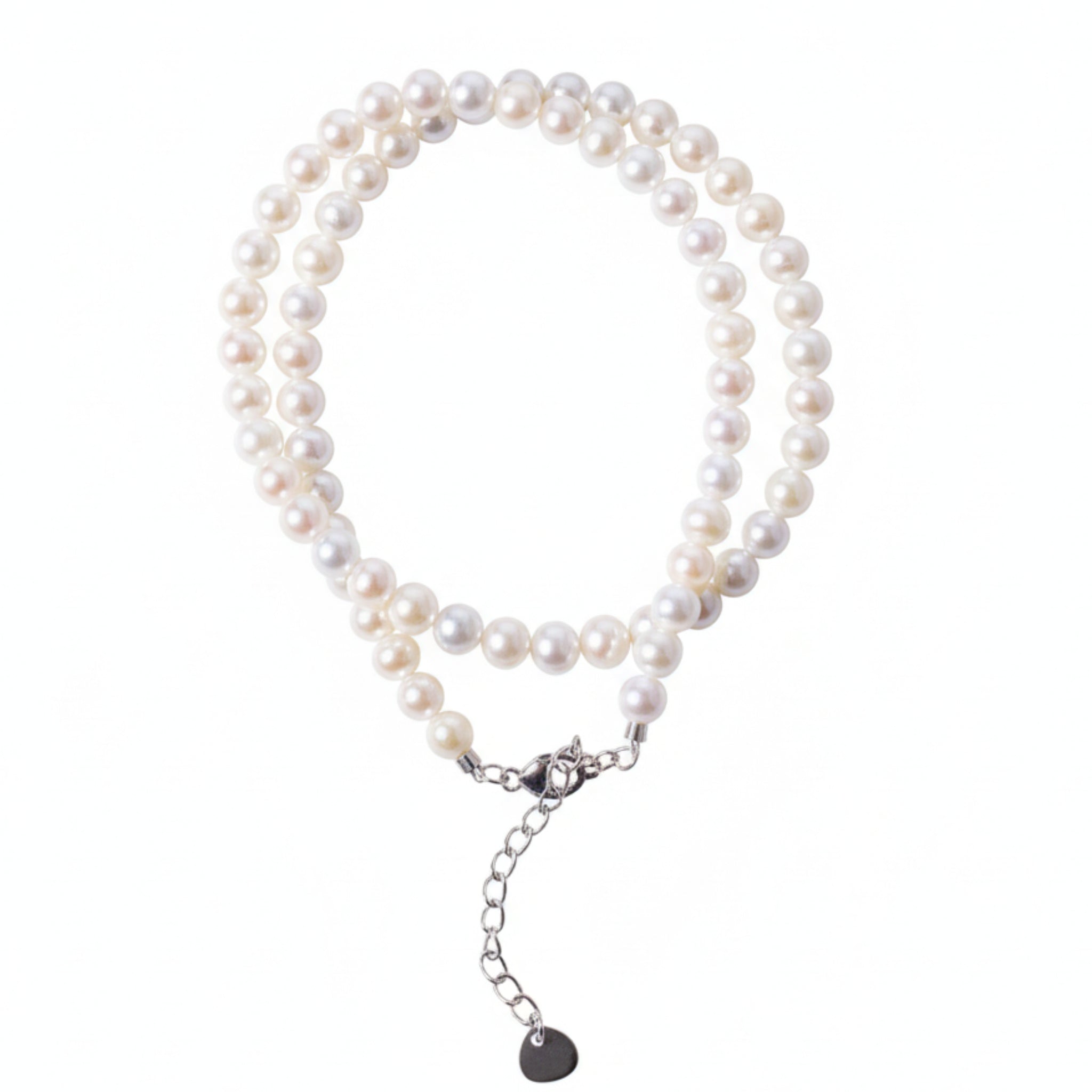 Pink AK Freshwater Pearl Necklace – 5–6 mm Pearls