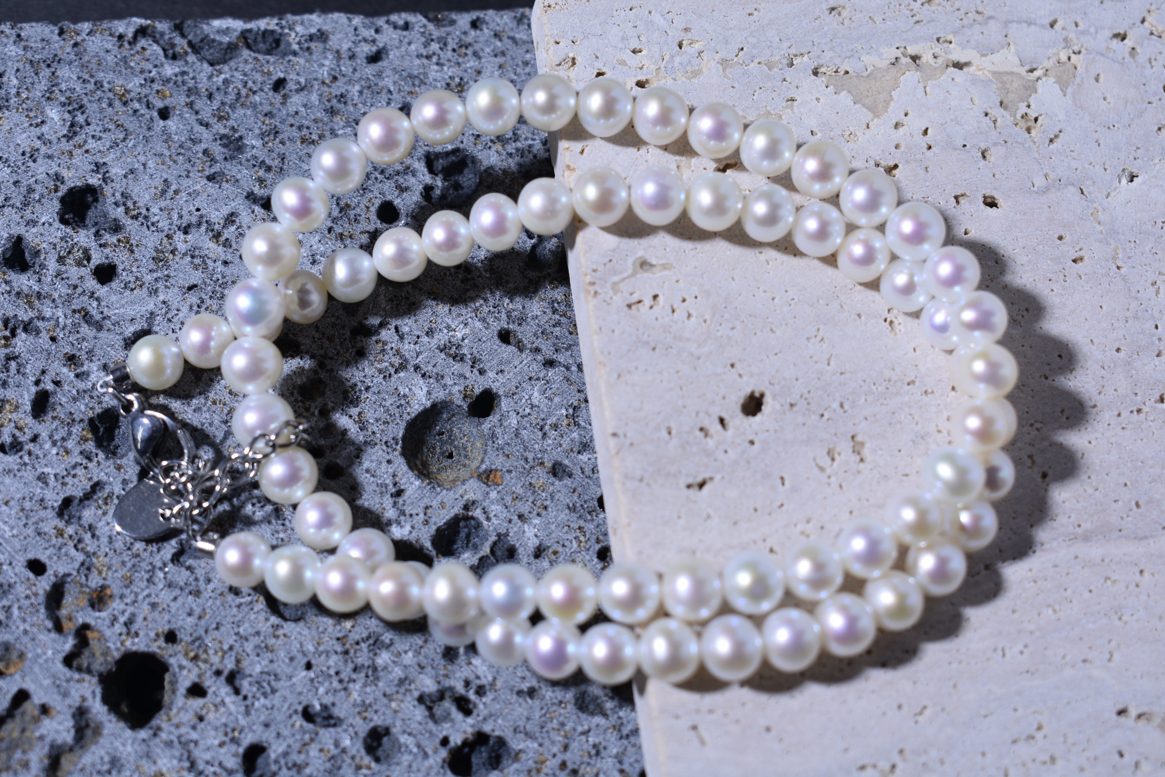 Pink AK Freshwater Pearl Necklace – 5–6 mm Pearls